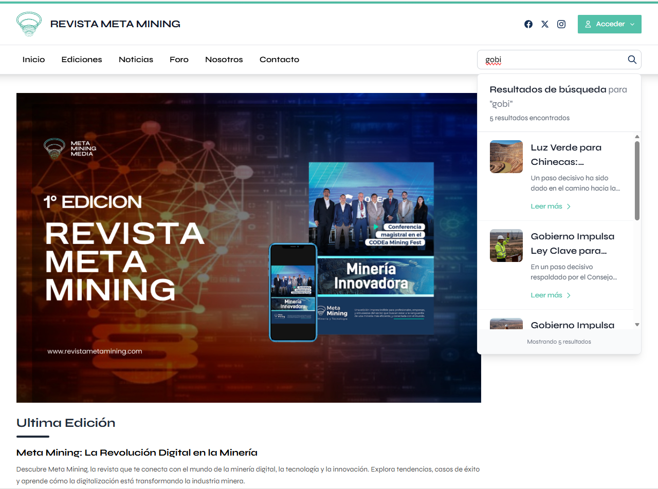 Estadísticas de Noticias